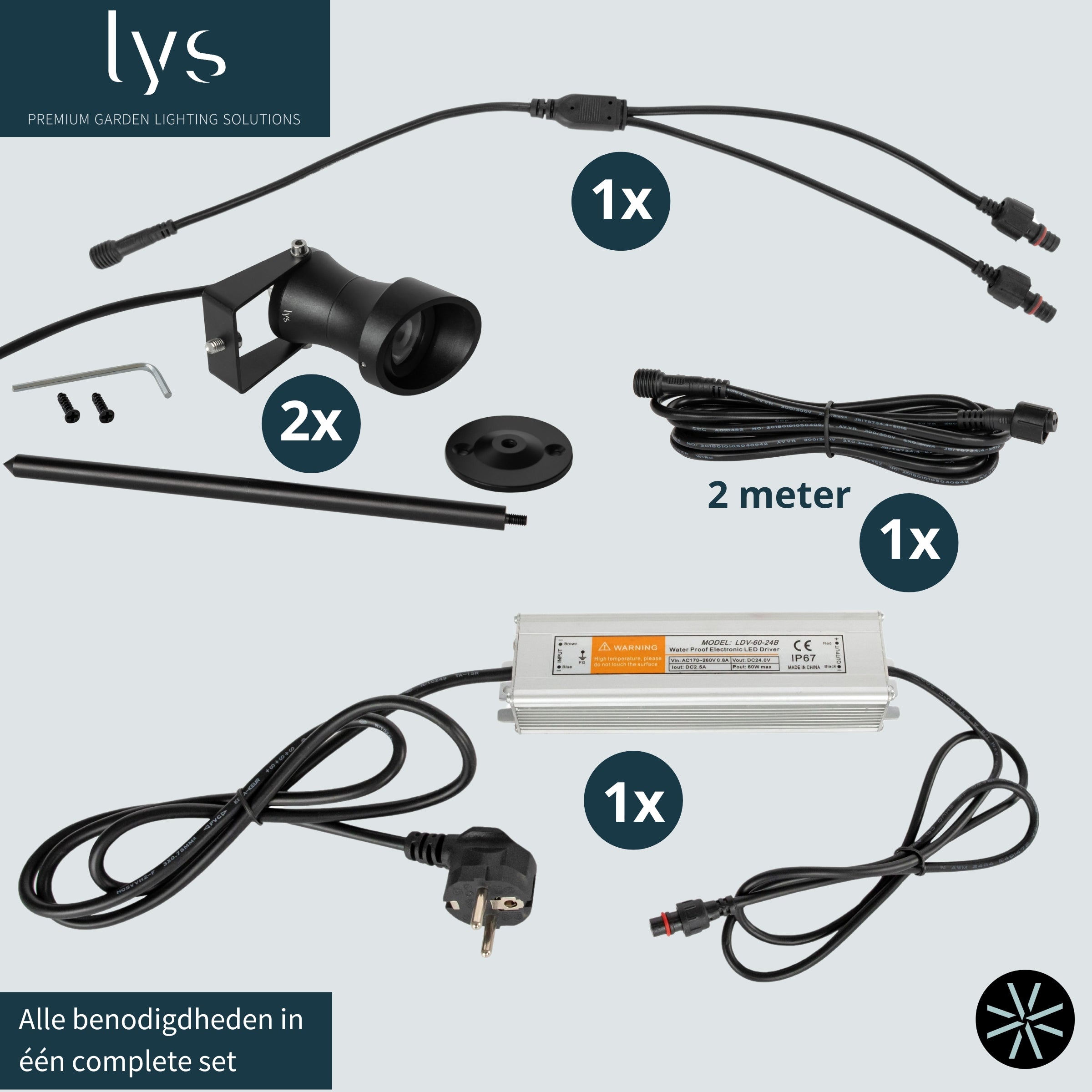 2x Ilva prikspot set