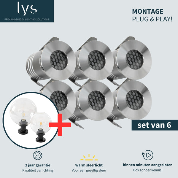 6x Bodin grondspot set