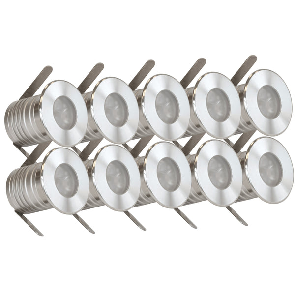 Tyra grondspots, set van 10, schuinaanzicht